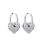 Load image into Gallery viewer, Chunky heart hoops