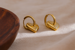 Load image into Gallery viewer, Chunky heart hoops