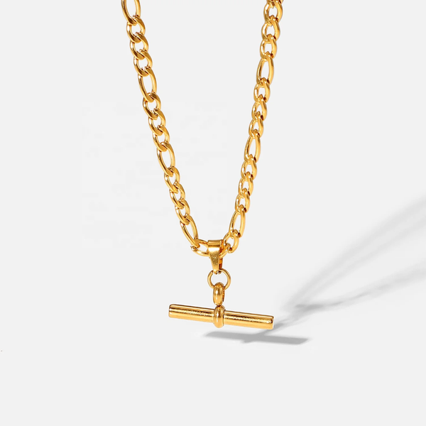 T bar necklace