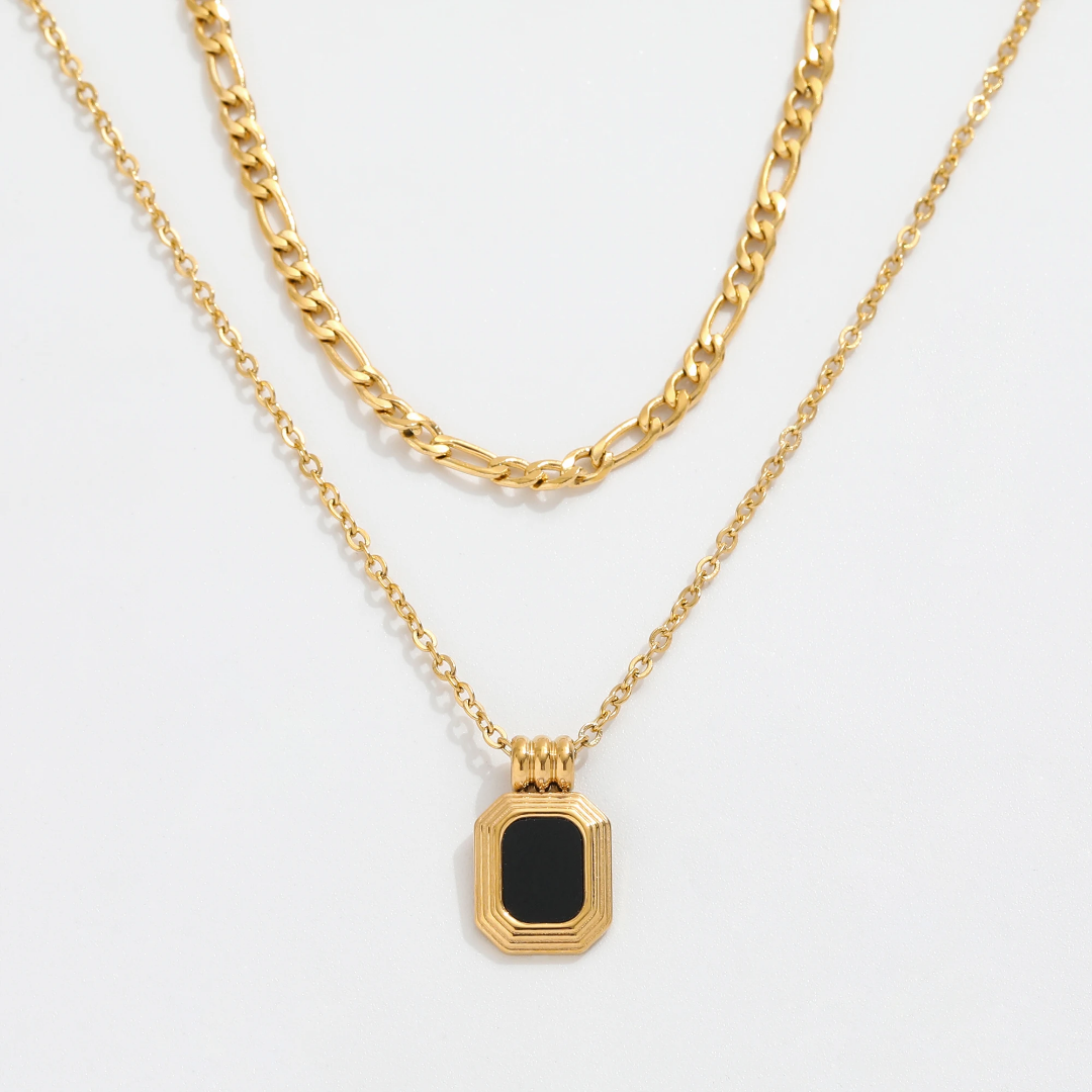 Onyx Layered necklace
