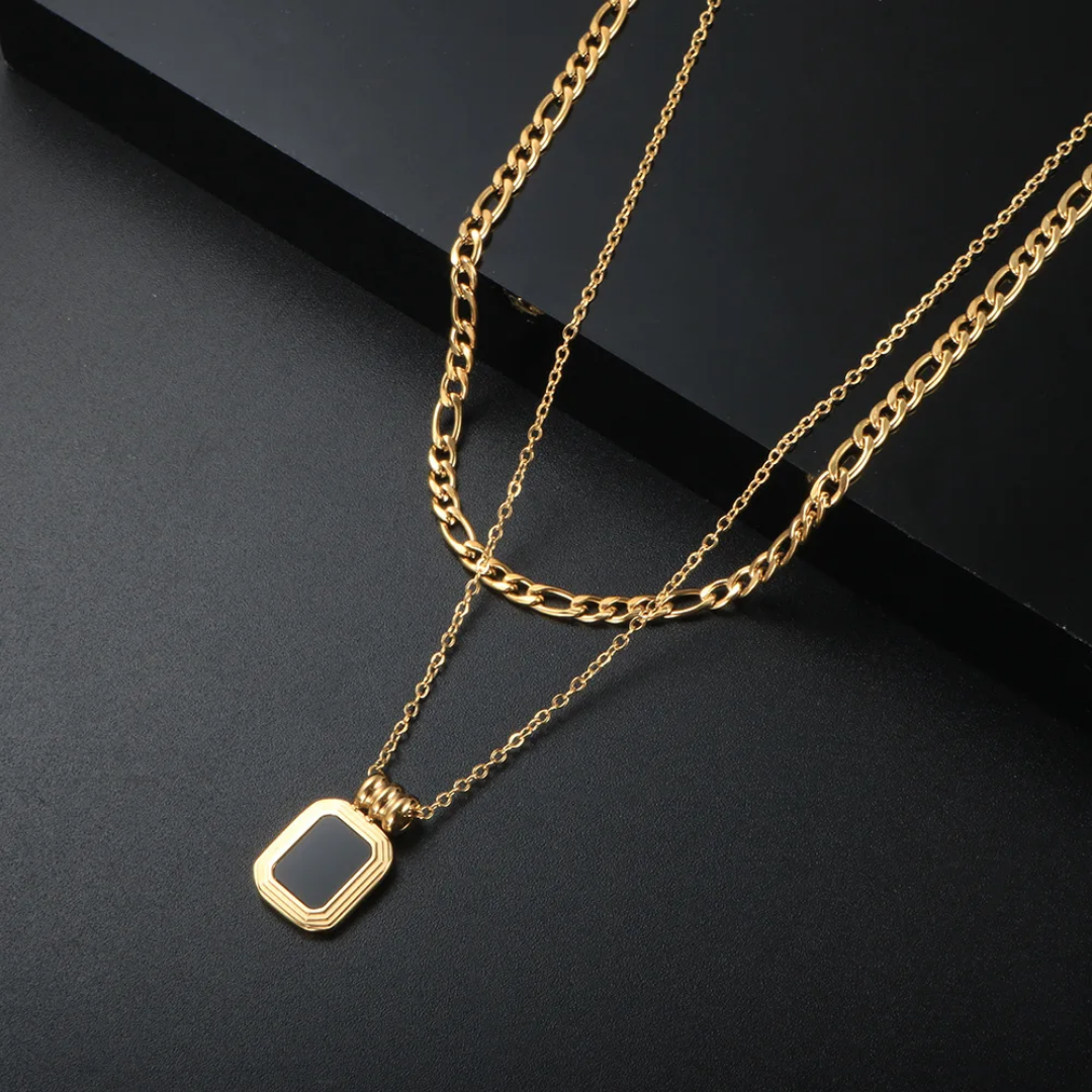 Onyx Layered necklace