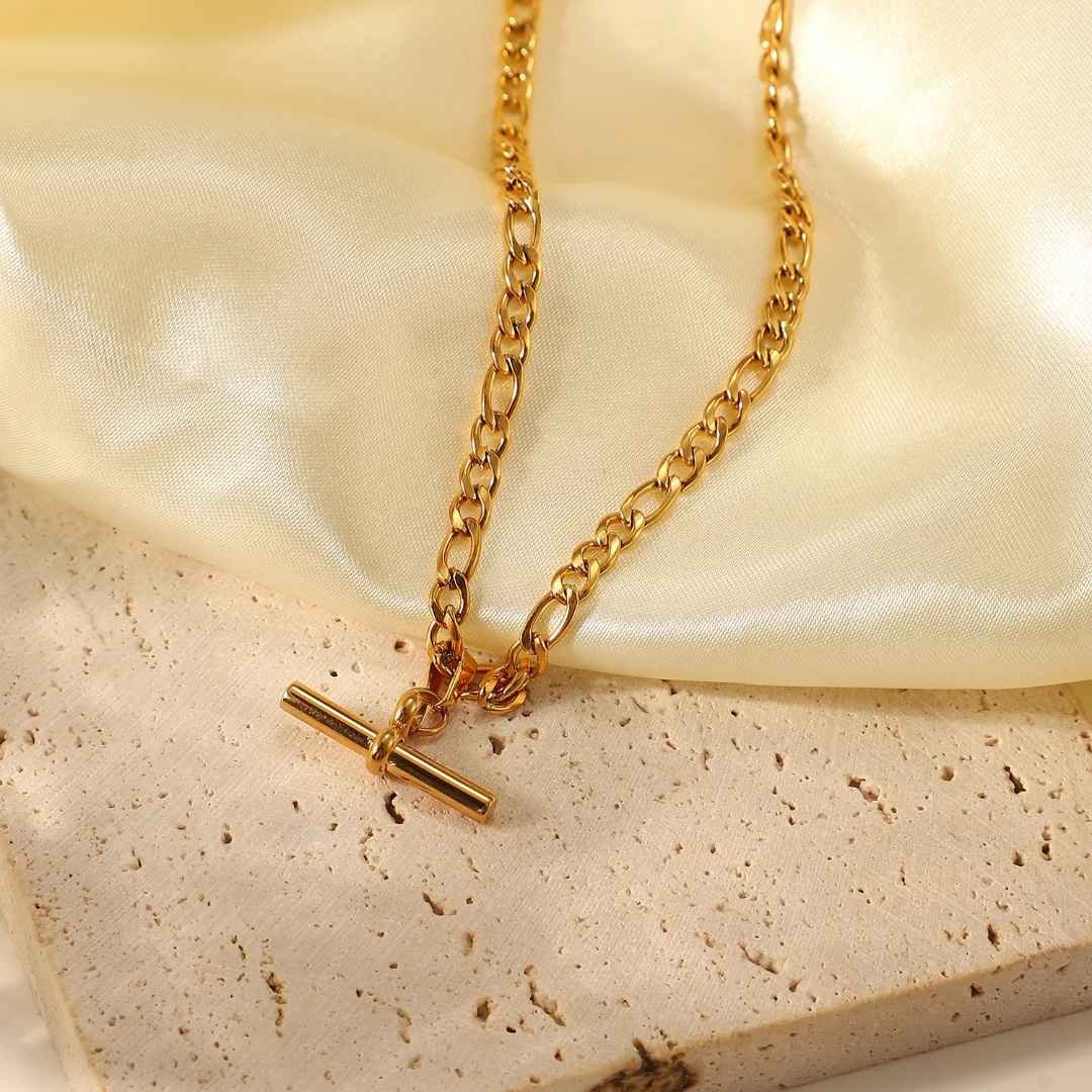 T bar necklace