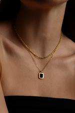 Load image into Gallery viewer, Onyx Layered necklace
