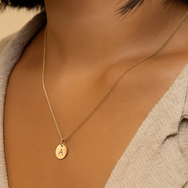 Personalized letter necklace