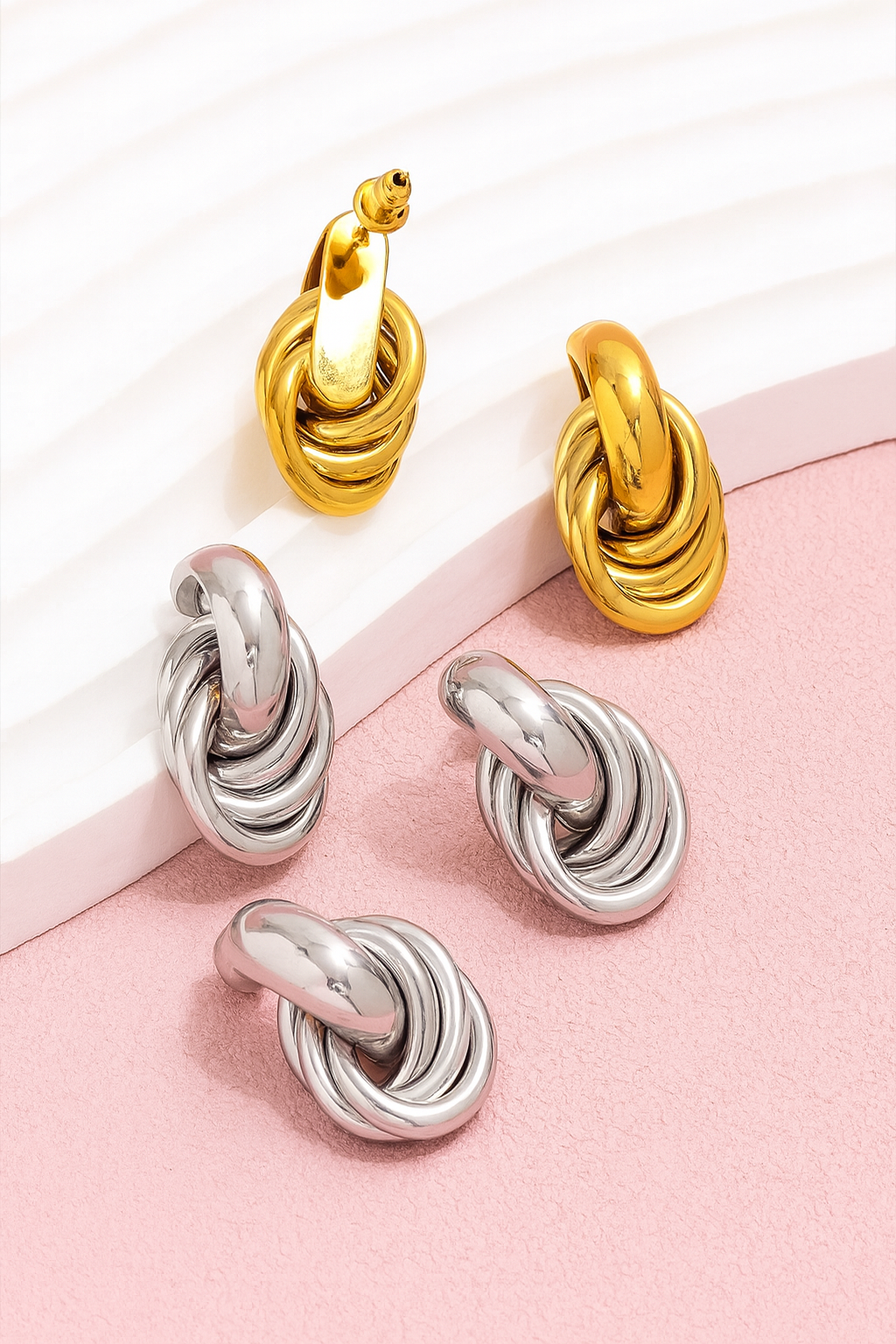Twist knot studs